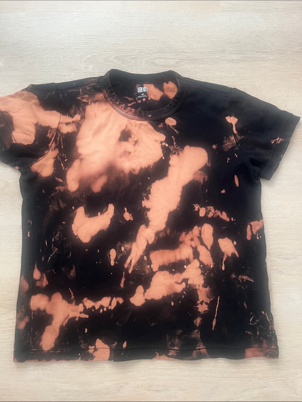 Women’s Tie-Dye Black and Orange tee